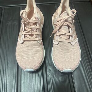 Adidas Pink Knit Mesh Running Shoes with Sock-Like Fit PRIMEBLUE